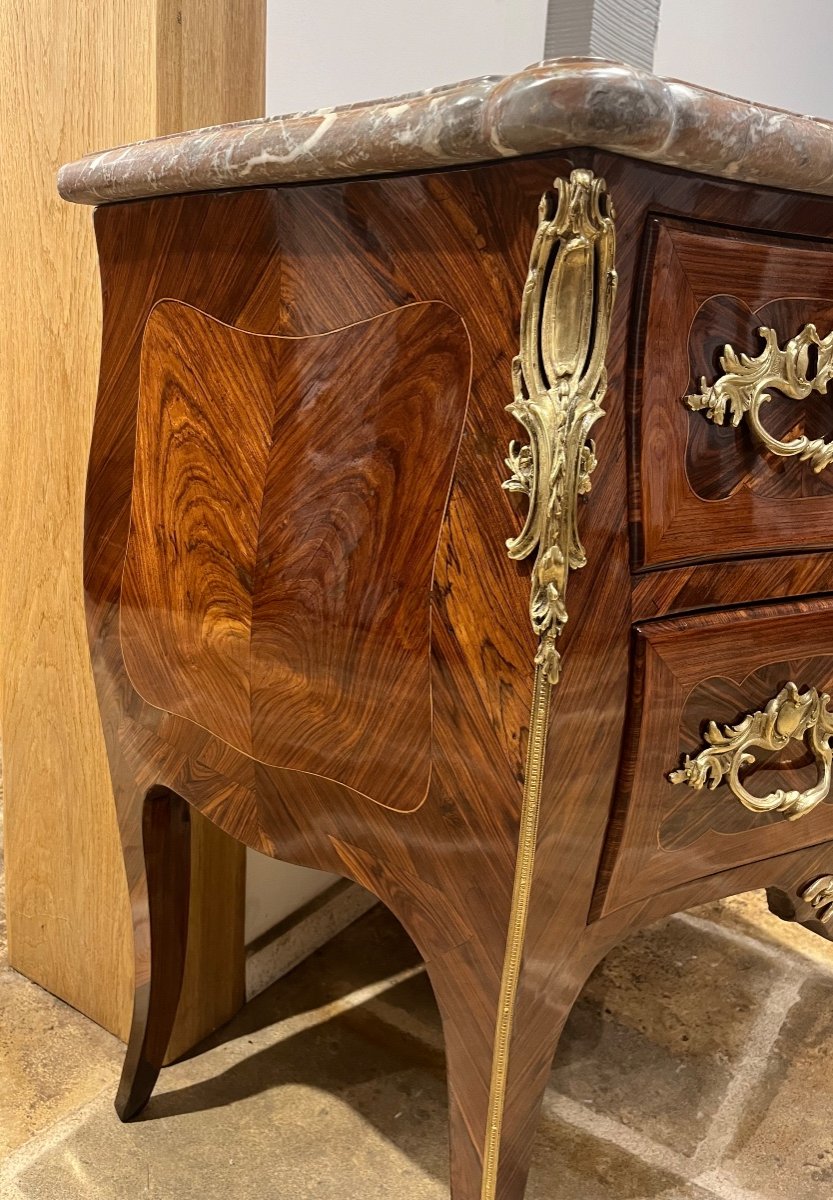 Commode Sauteuse Louis XV Estampillée Tairraz-photo-2