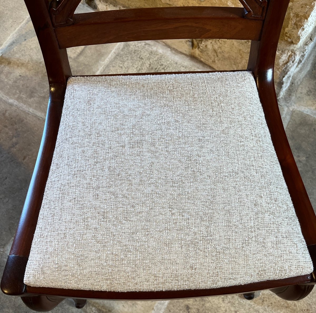 Pair Of Restoration Period Mahogany Chairs-photo-2