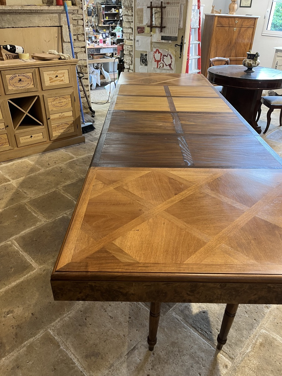 Art Deco Walnut Table -photo-4