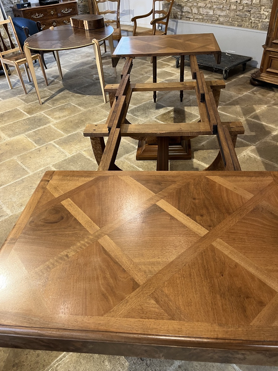 Art Deco Walnut Table -photo-4