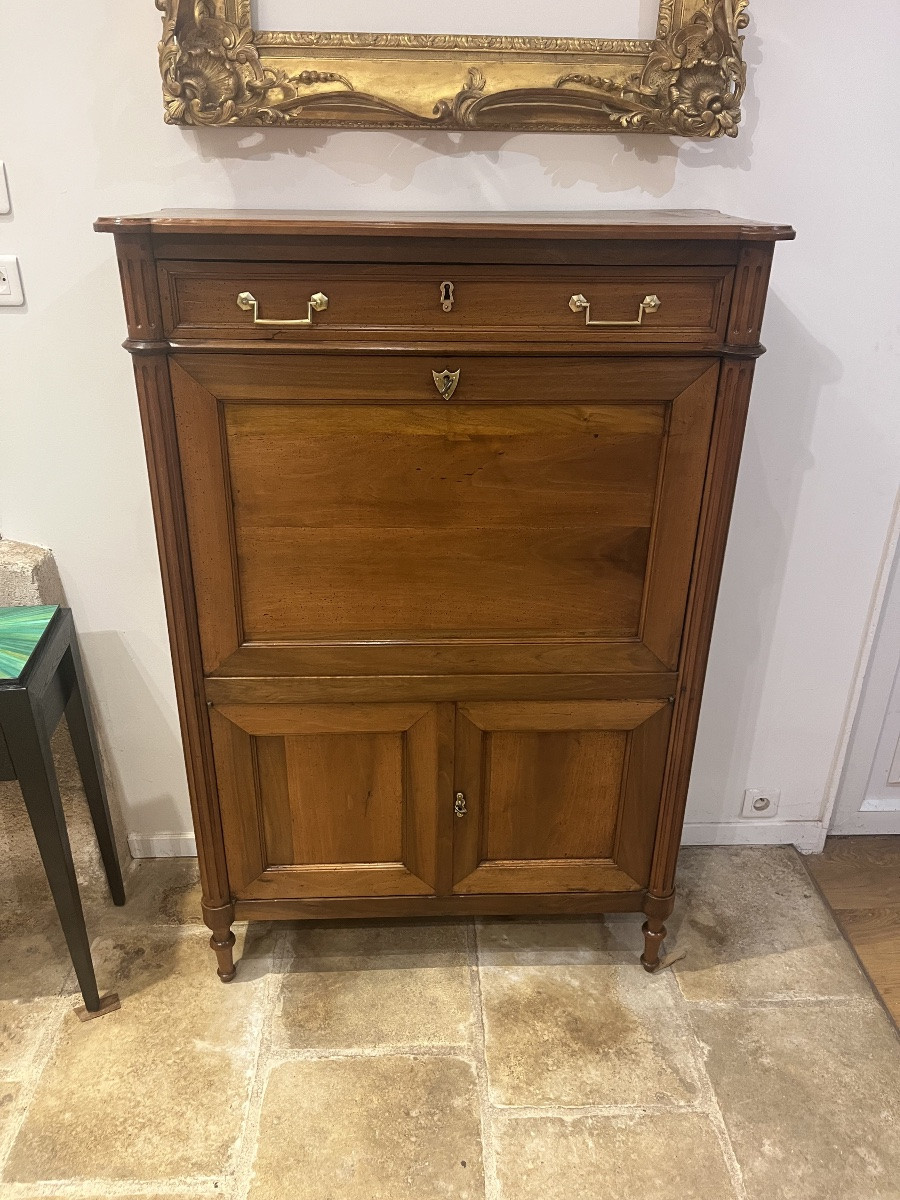Louis XVI Walnut Secretary -photo-2