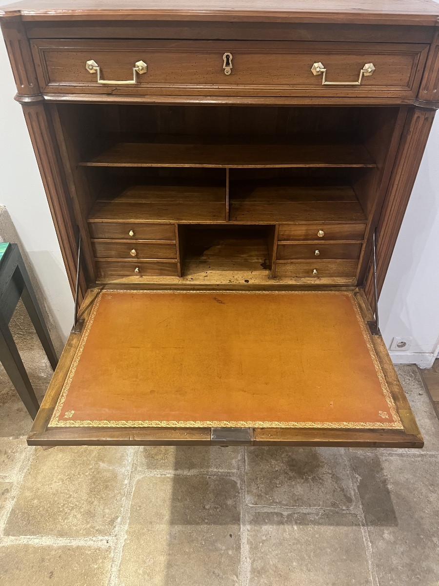Louis XVI Walnut Secretary -photo-1