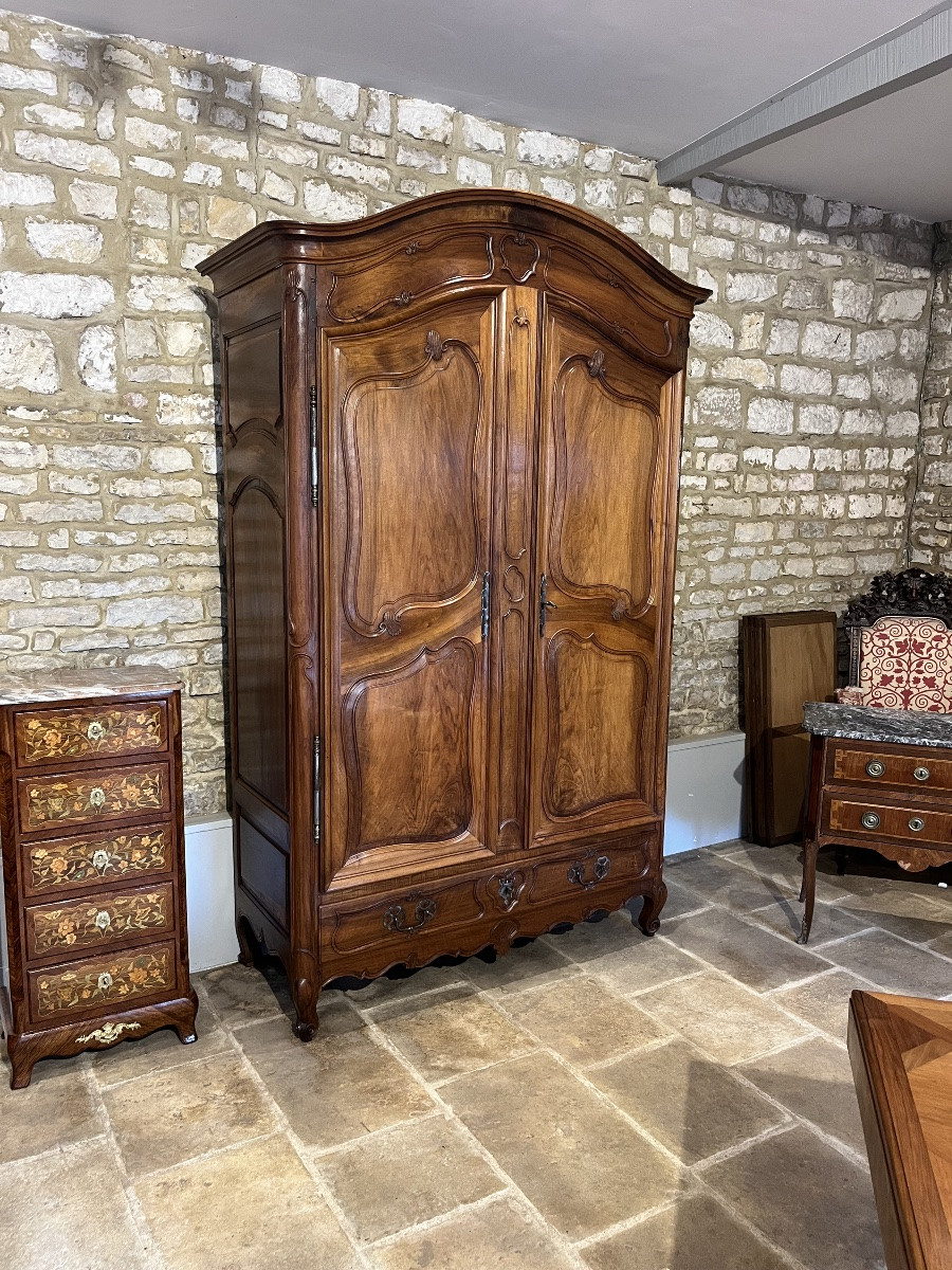 Burgundy Walnut Trouser Cabinet -photo-2
