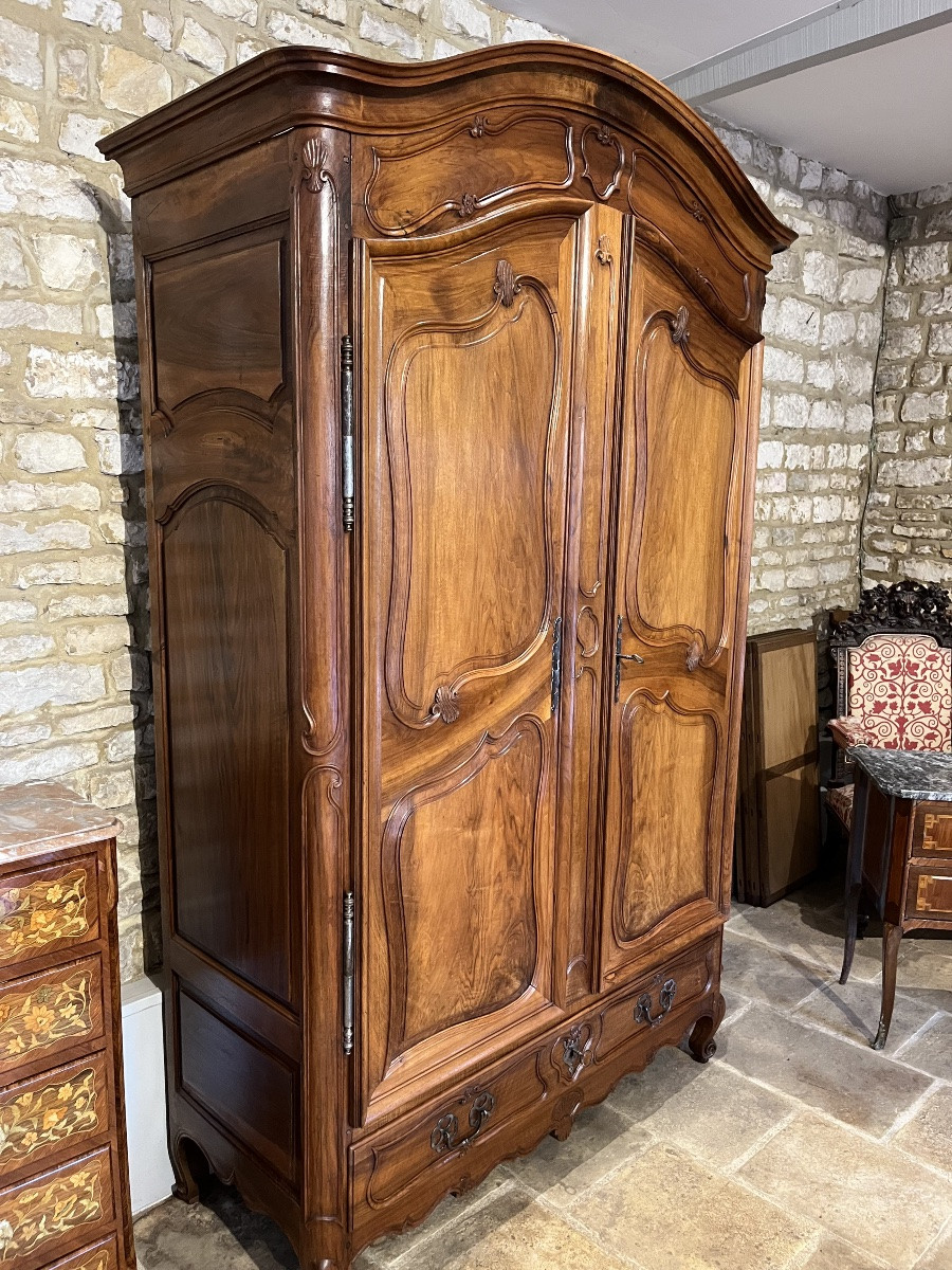 Burgundy Walnut Trouser Cabinet -photo-4
