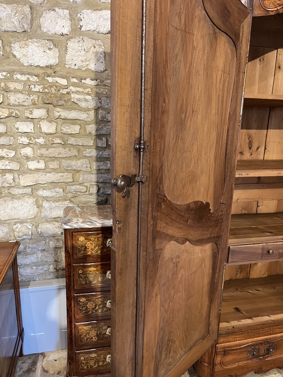 Burgundy Walnut Trouser Cabinet -photo-3
