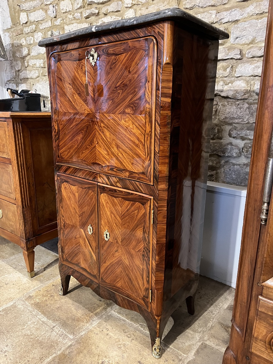 Petit secrétaire de dame Époque Louis XV estampillé JB GALET -photo-6