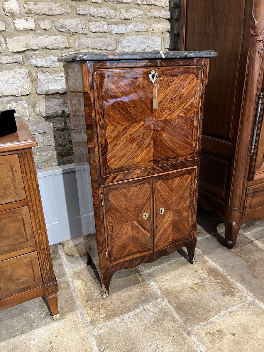 Petit secrétaire de dame Époque Louis XV estampillé JB GALET -photo-7