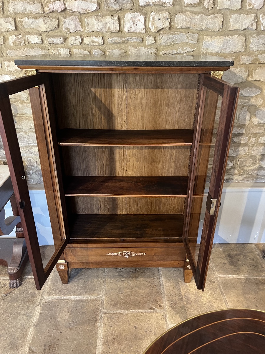 Directoire-style Display Cabinet In Walnut -photo-1