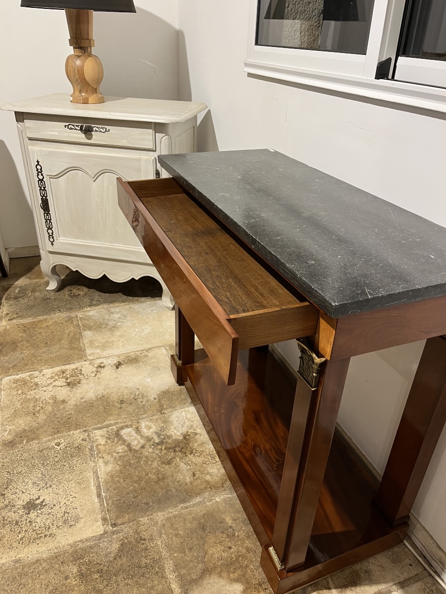 Console époque Directoire en acajou -photo-3