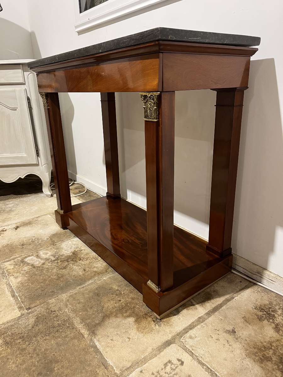 Console époque Directoire en acajou -photo-4