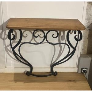 Wrought Iron Console 