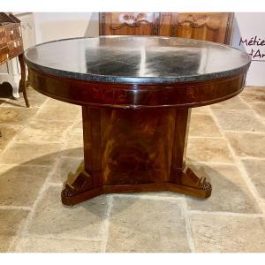 Large And Rare Consulate Period Pedestal Table 