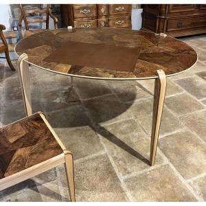 Oval Flat Desk 