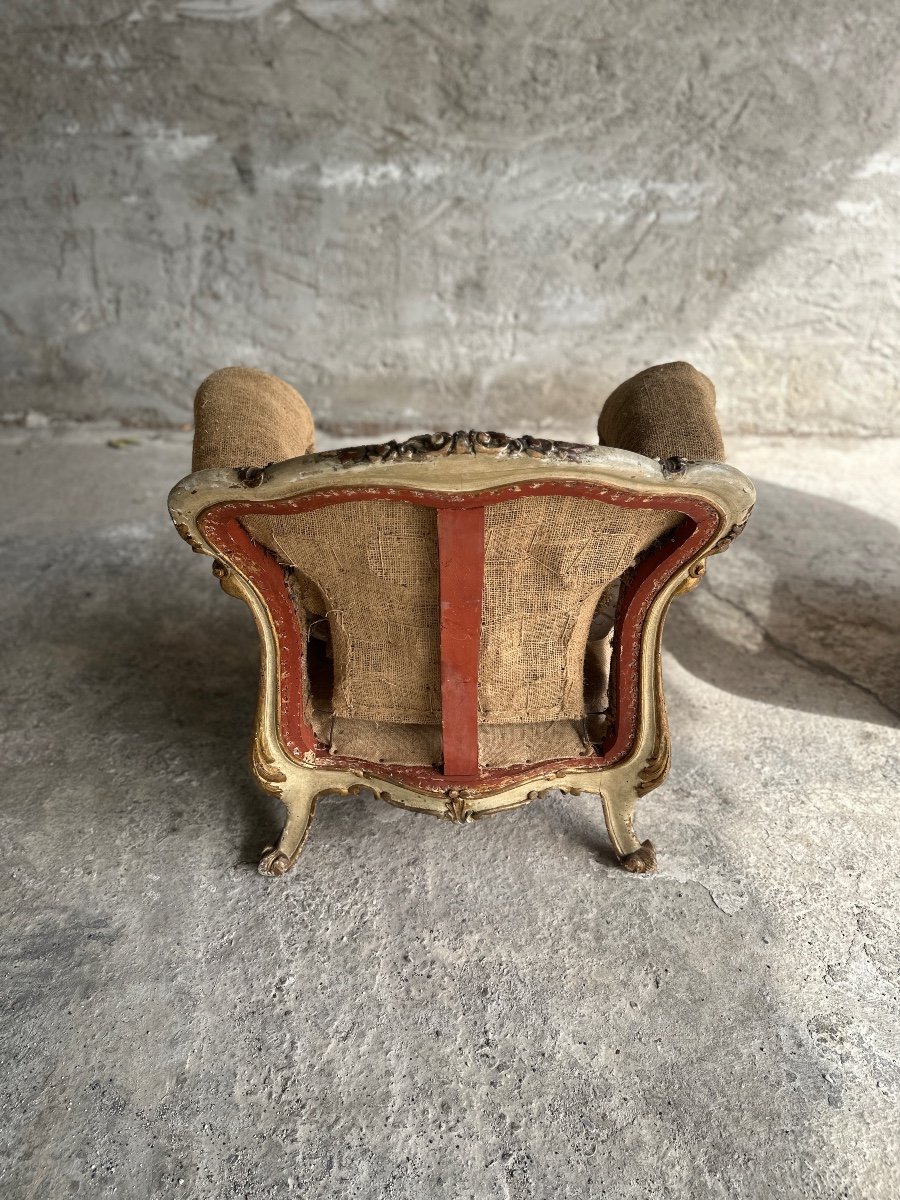 Pair Of Italian Rococo Armchairs-photo-2