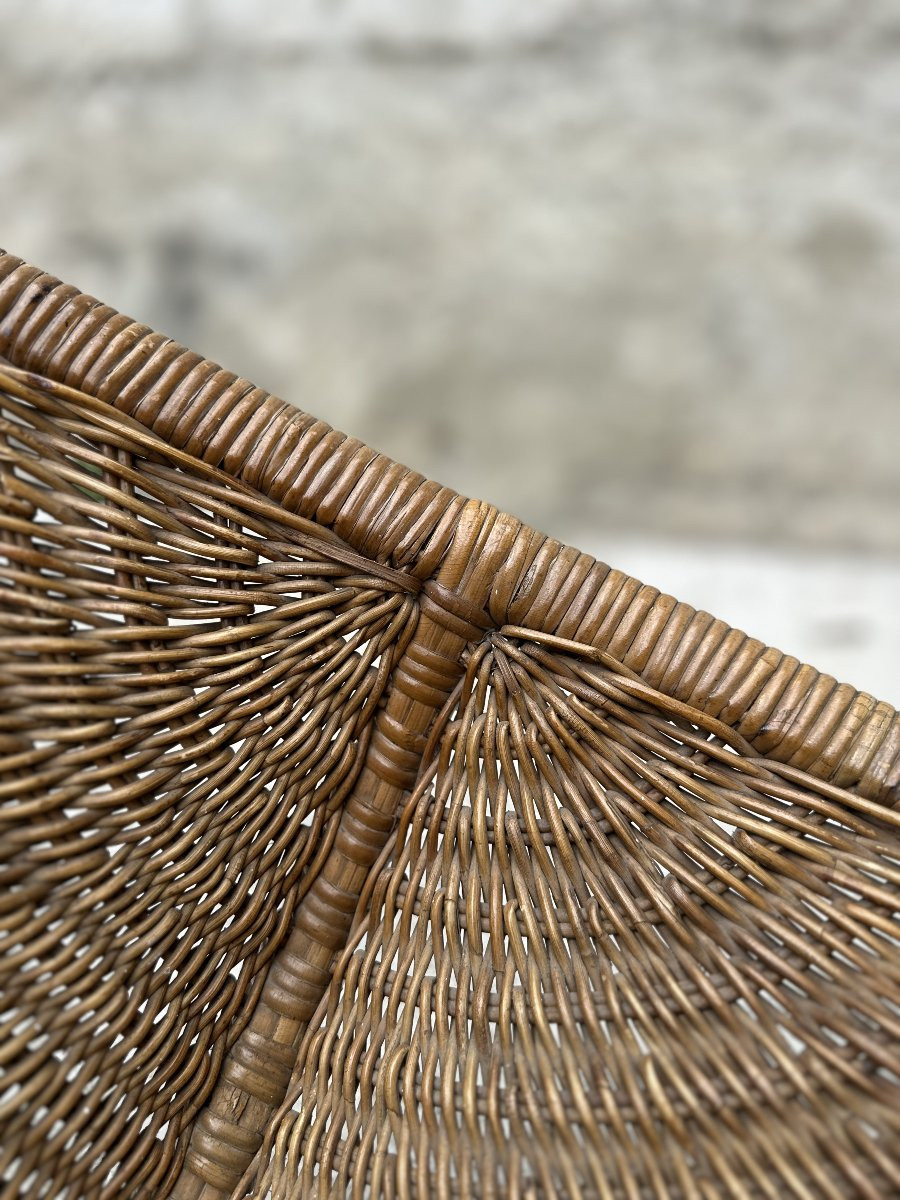 Paire de fauteuils  en rotin variante du modele RANA de Nana DITZEL-photo-2