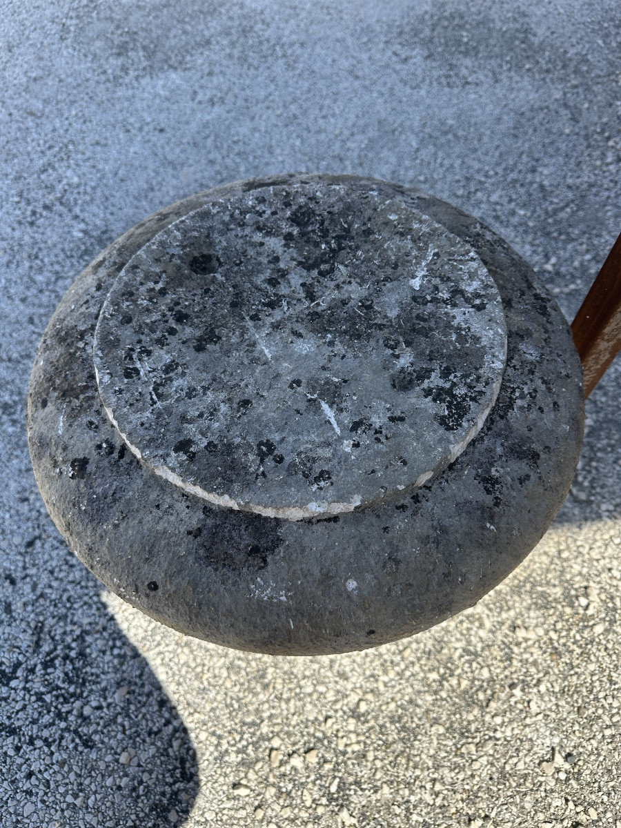 Pieds de colonne en pierre -photo-3
