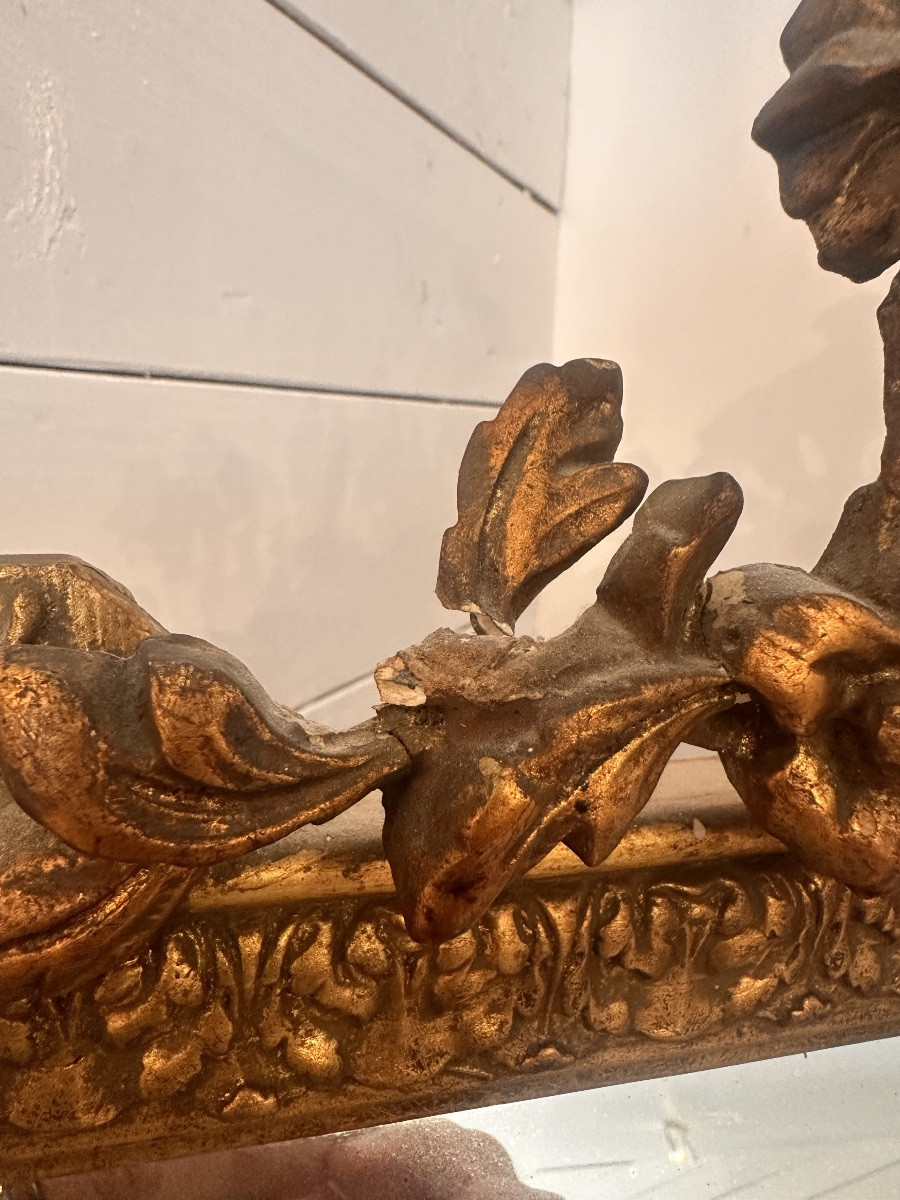 Large Mirror With Closed Sides 19th Century-photo-4