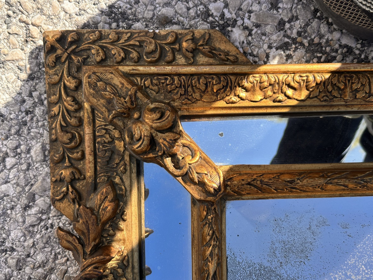 Large Mirror With Closed Sides 19th Century-photo-6