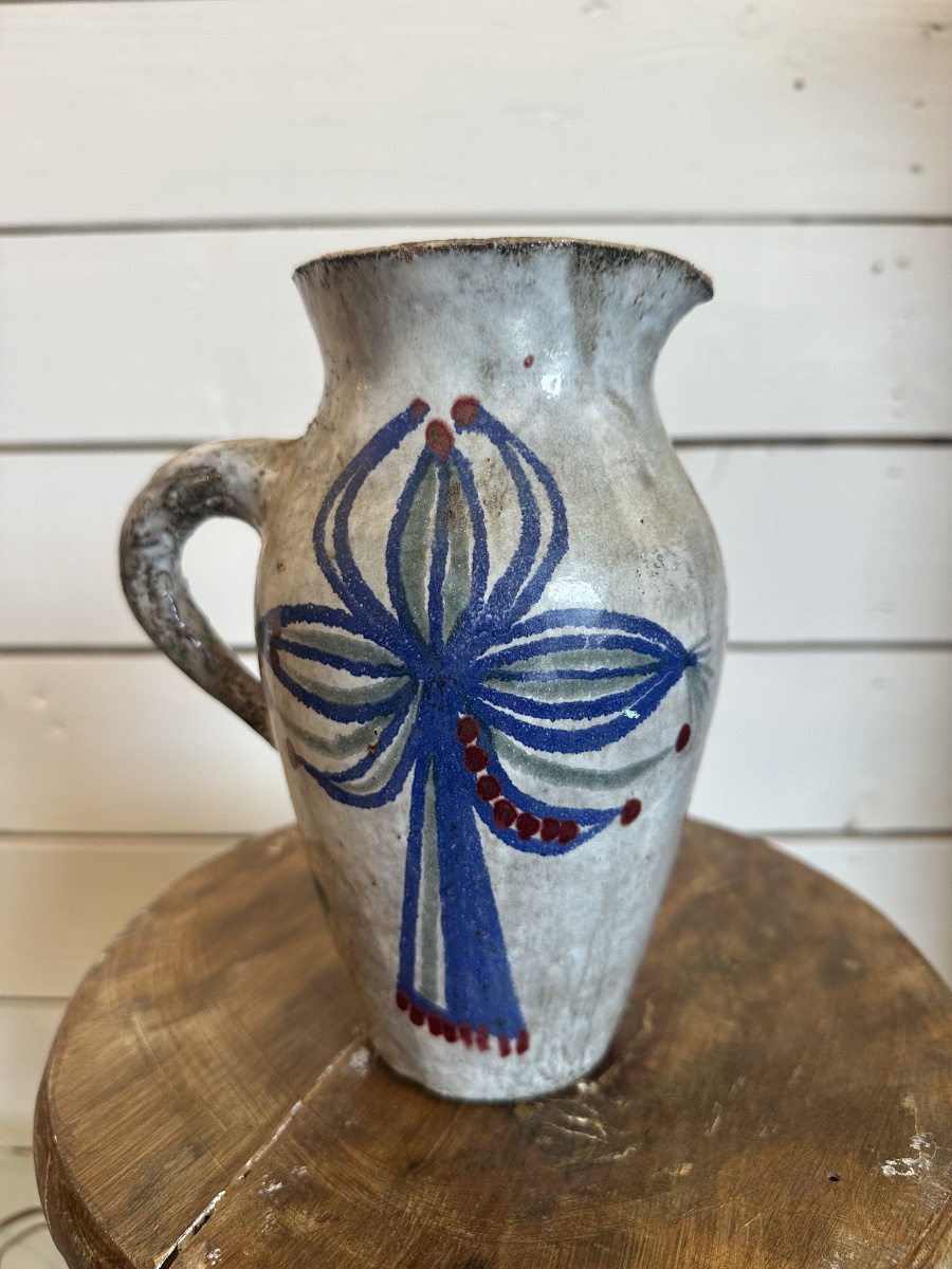 Ceramic Pitcher By Jean Derval-photo-3