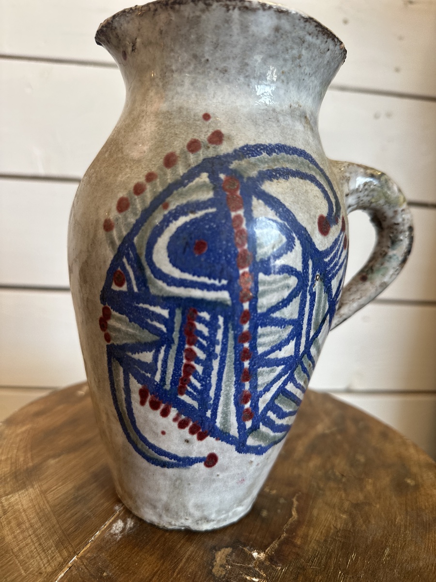 Ceramic Pitcher By Jean Derval-photo-4