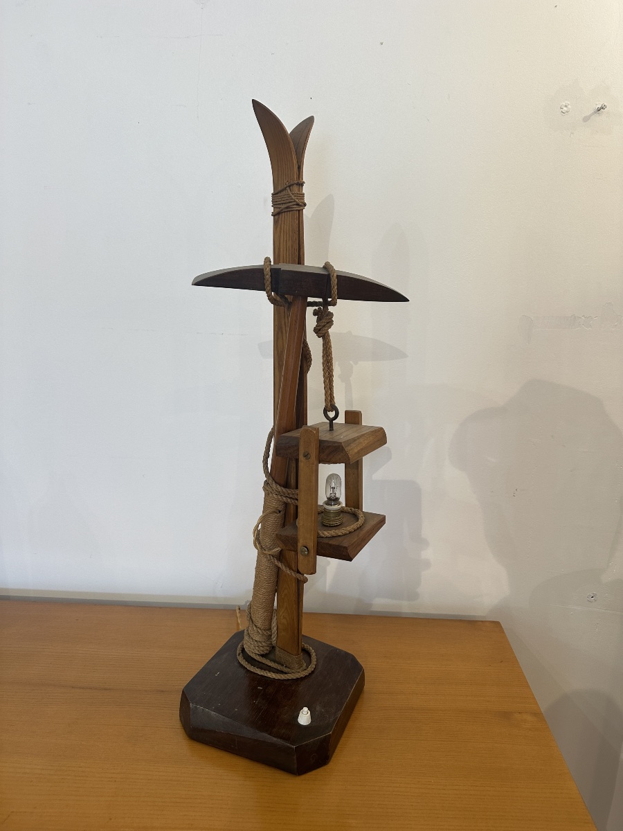 Folk Art Lamp 