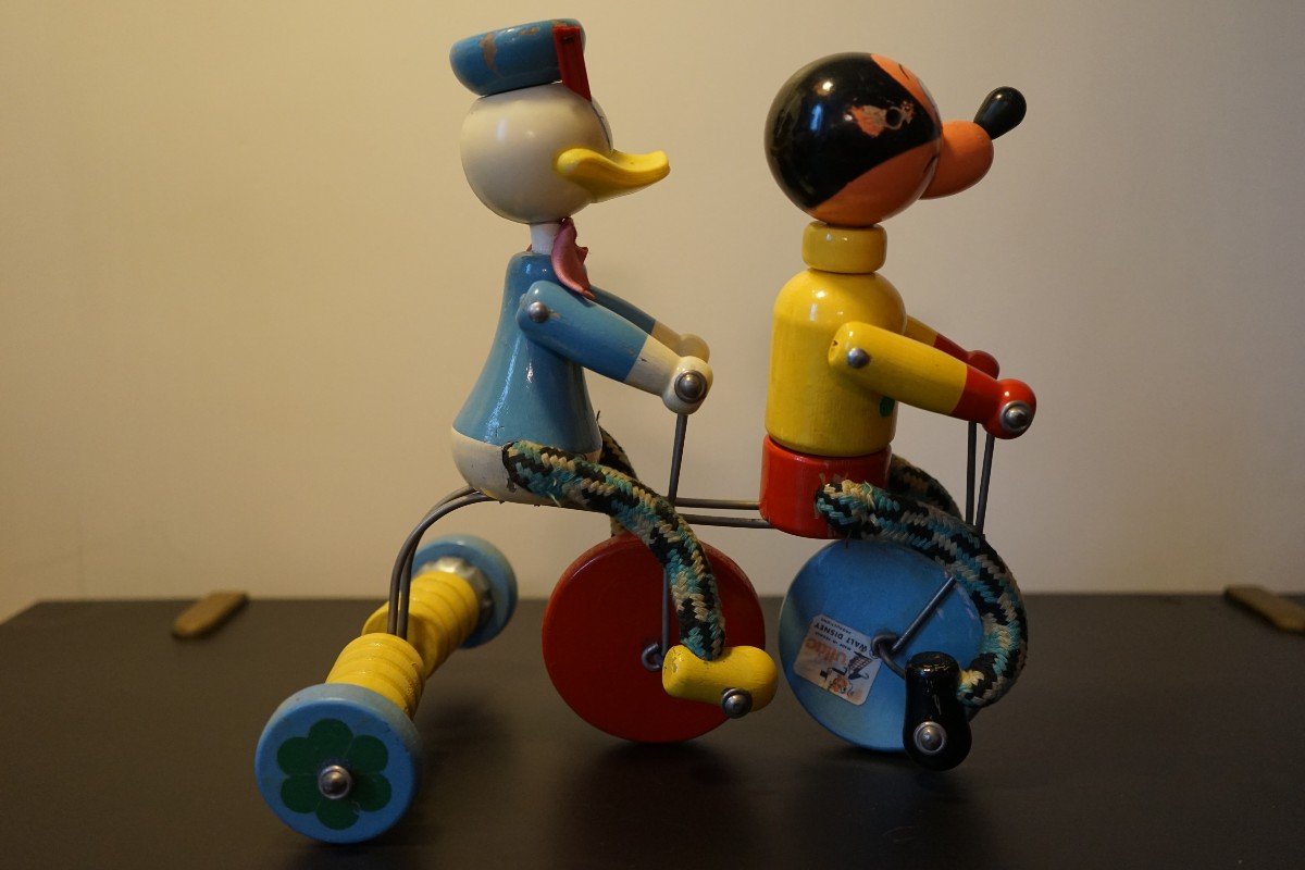Donald And Mickey In Tricycle-photo-3