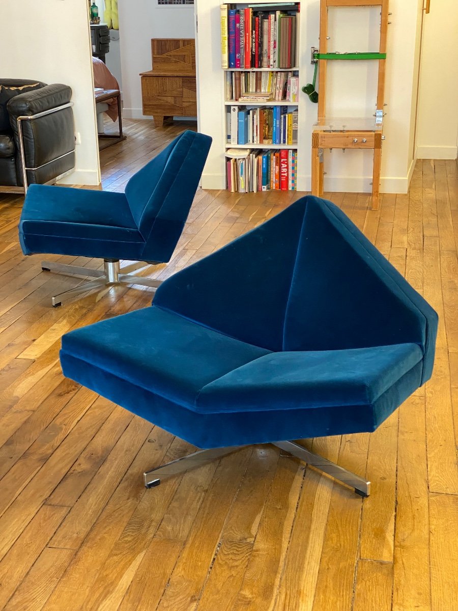 Paire De Fauteuils « brasilia » édition Schmieder -photo-3