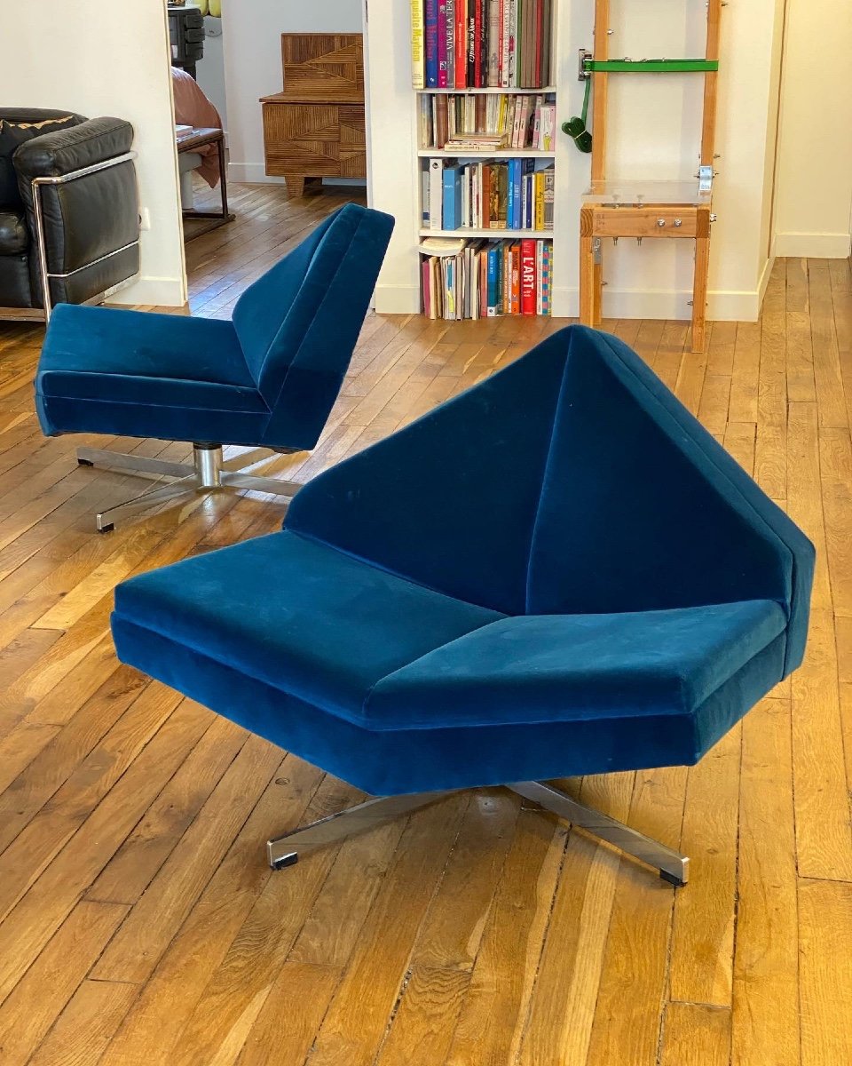 Paire De Fauteuils « brasilia » édition Schmieder -photo-2