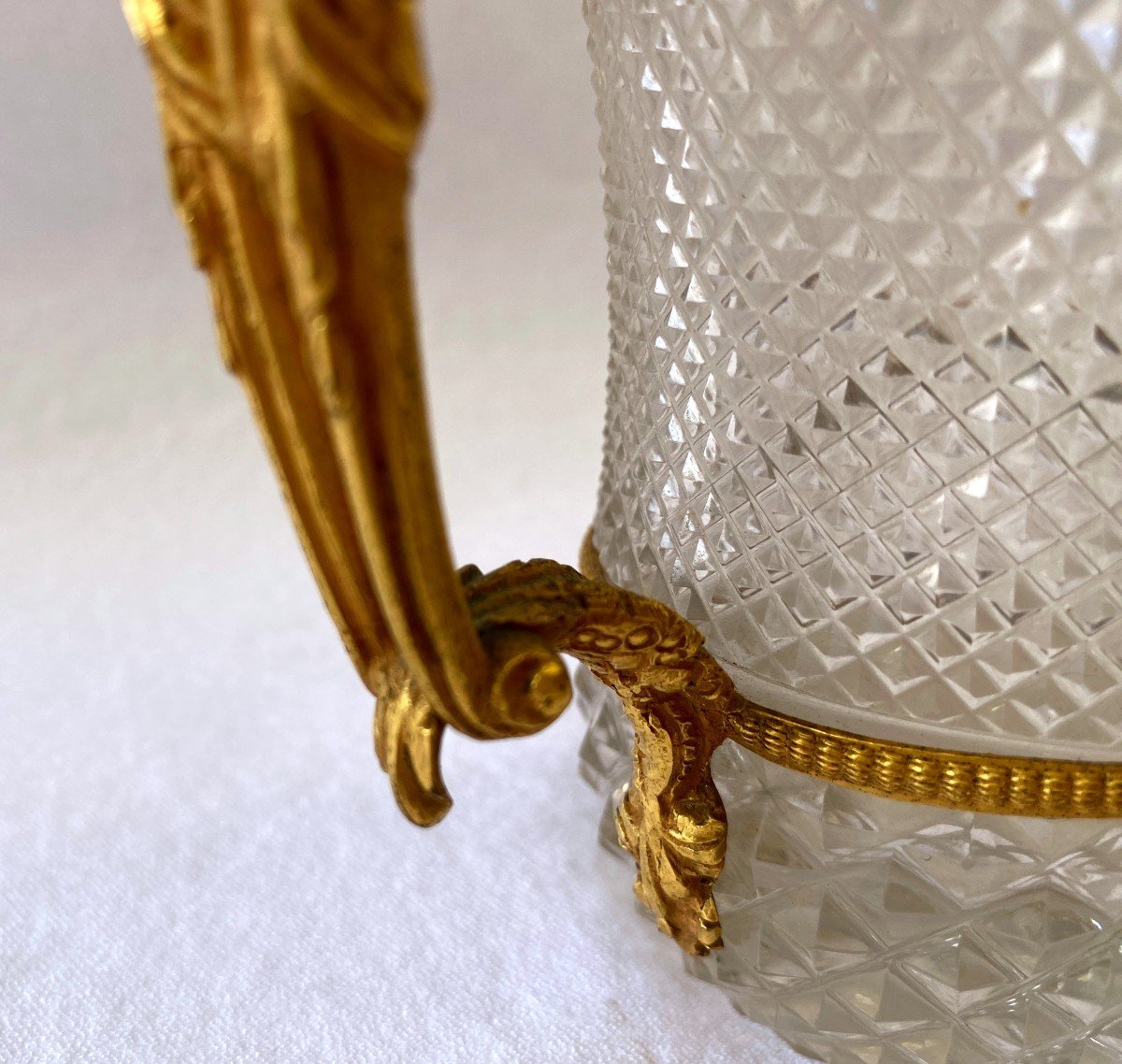 Empire Cup In Cut Crystal And Gilt Bronze