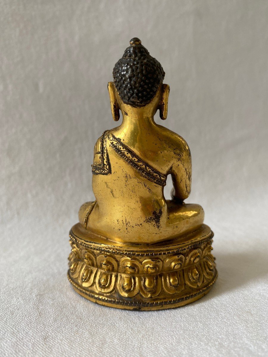 Buddha In Gilt Bronze-photo-4