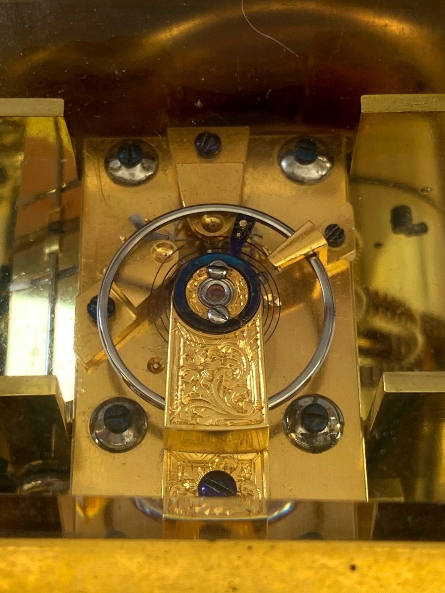 Desk Clock Signed Delvaux At The Palais Royal-photo-3