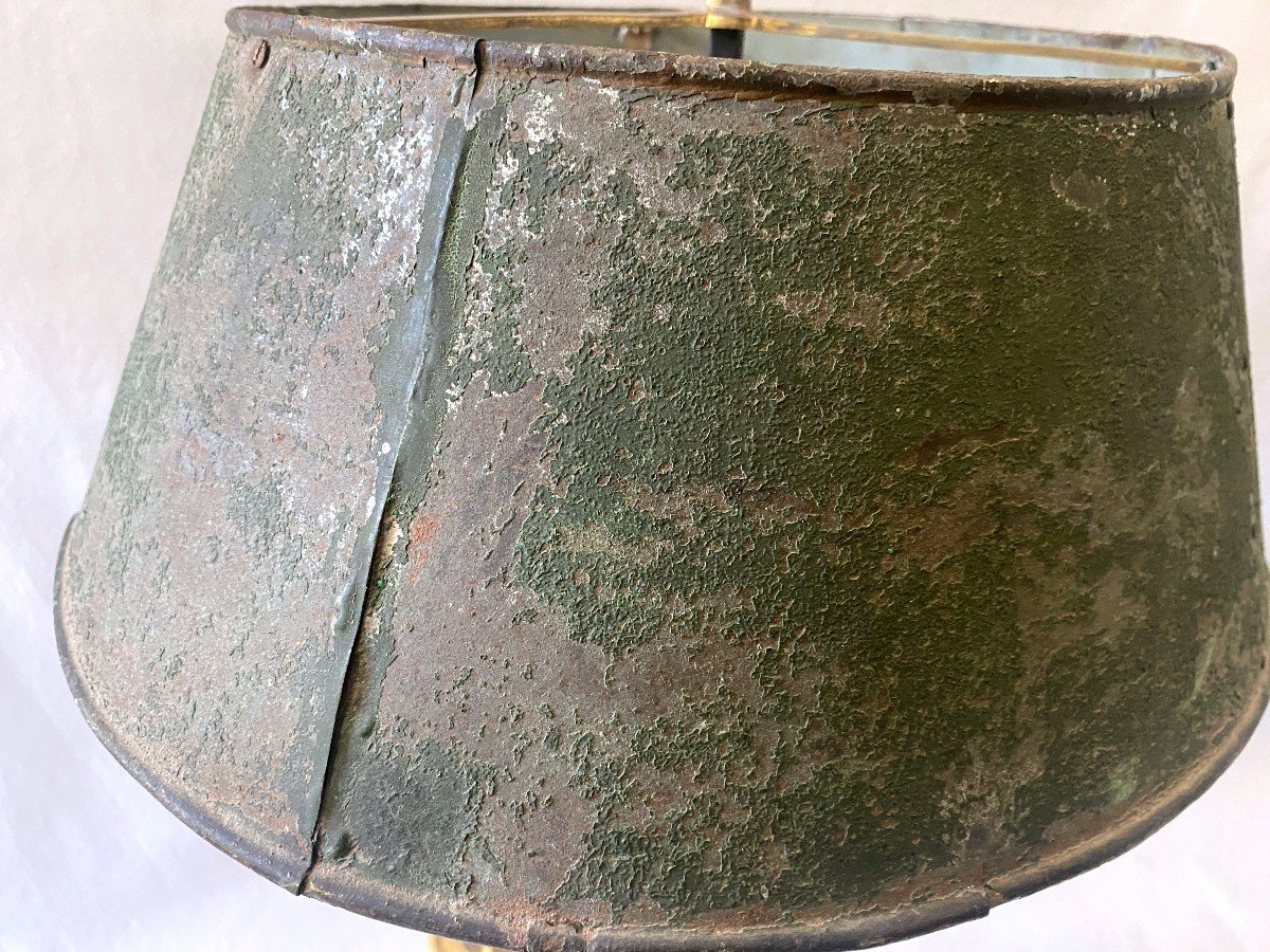 Lampe Bouillotte époque Directoire En Bronze Doré-photo-3