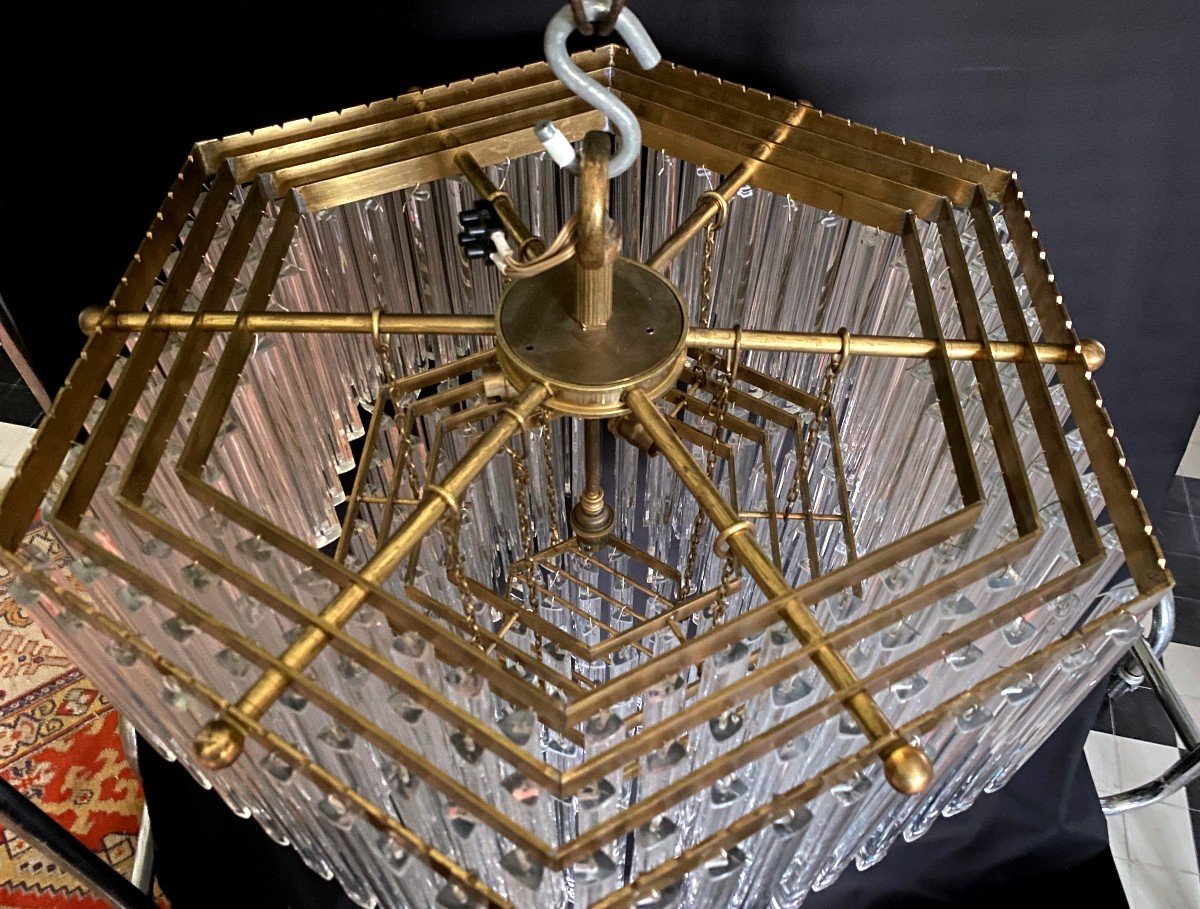 Large Vintage Vénini Chandelier-photo-5