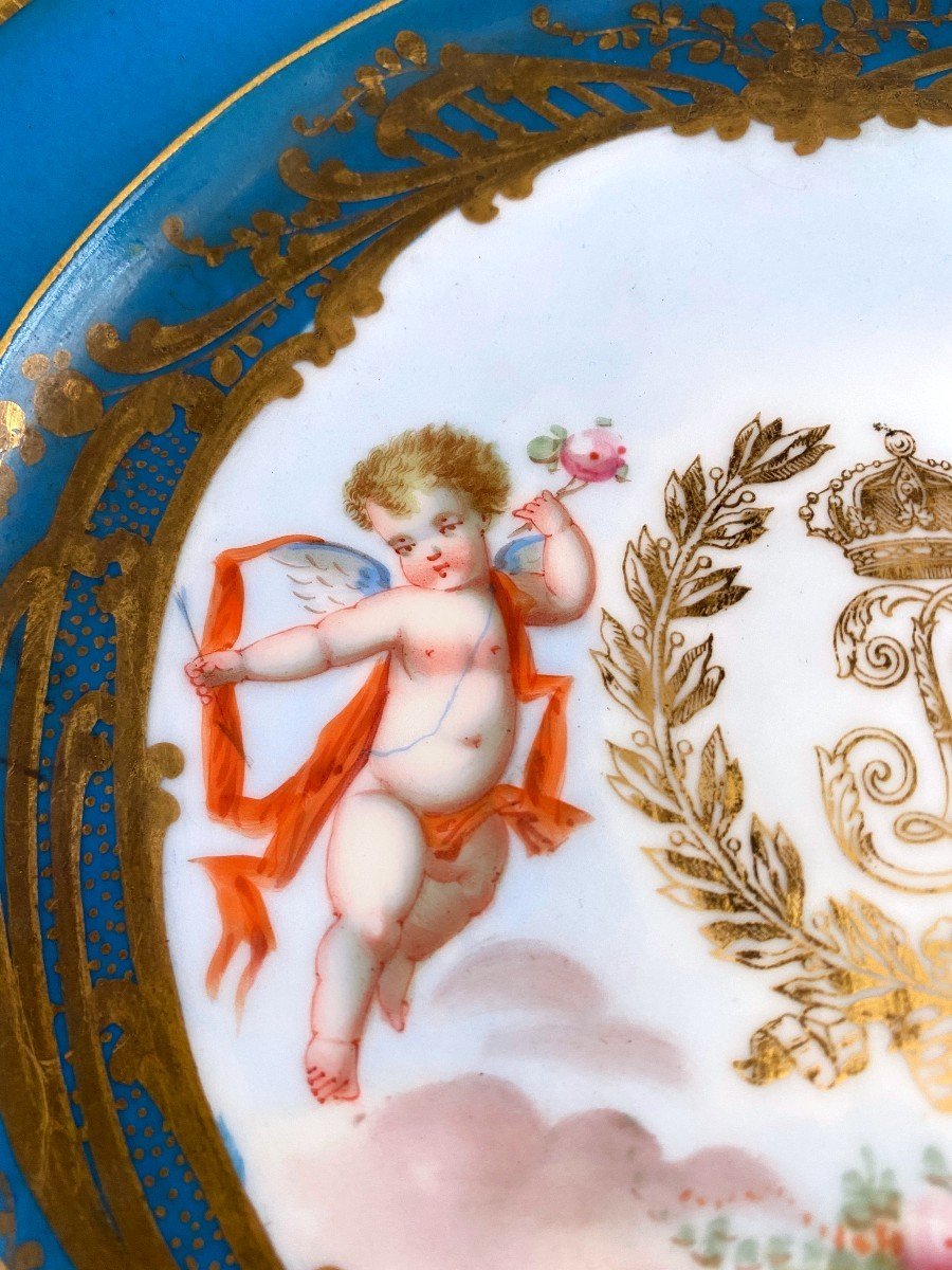 Assiette en porcelaine de Sèvres Du Château Des Tuileries -photo-4