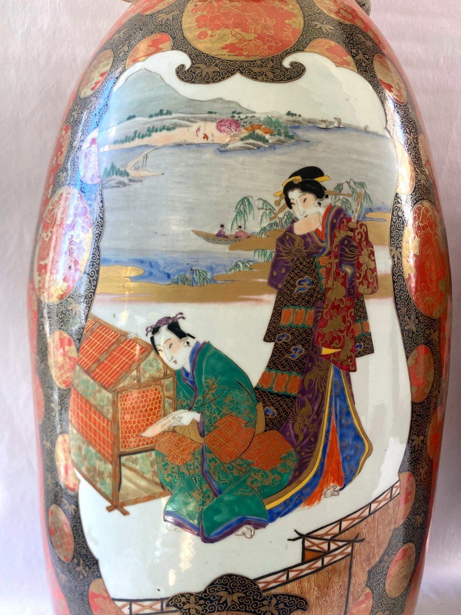 Pair Of Large Vases Japan Edo Period-photo-2