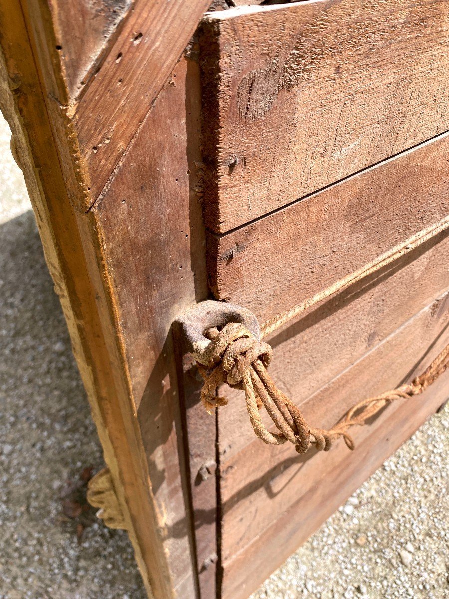 Pedimented Mirror In Golden Wood, Regency Period-photo-8