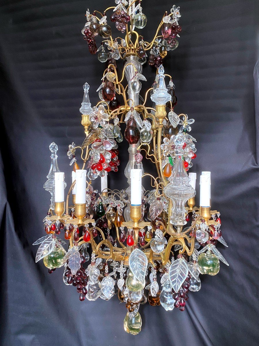 Fruit Tassel Cage Chandelier-photo-2