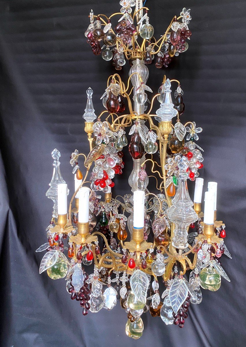 Fruit Tassel Cage Chandelier-photo-3