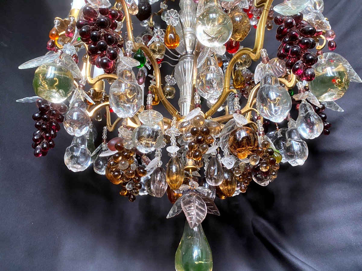 Fruit Tassel Cage Chandelier-photo-3