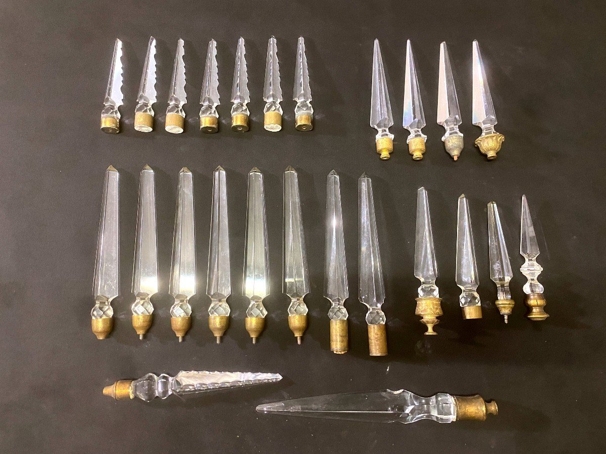 Lot Of Antique Chandelier Tassels-photo-2
