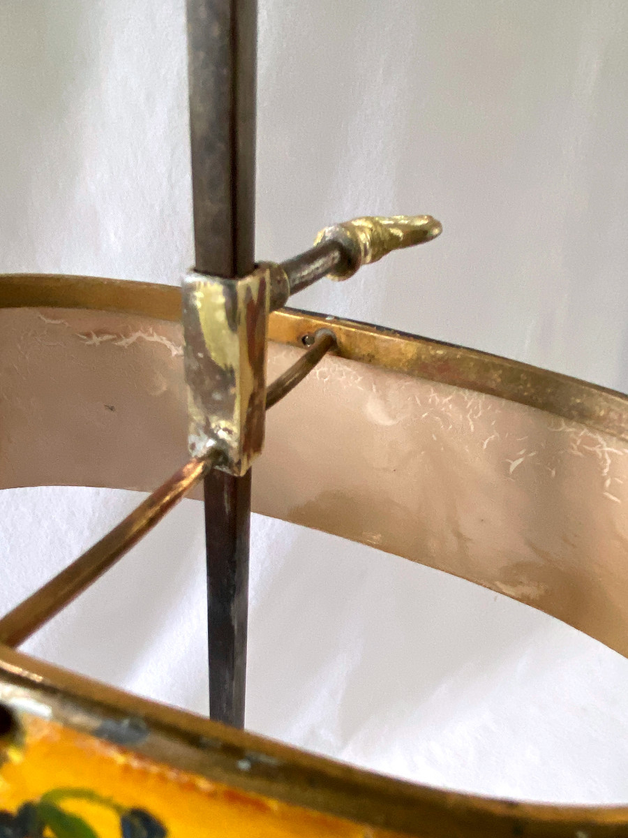 Lampe Bouillotte Louis XVI En Bronze Doré-photo-8