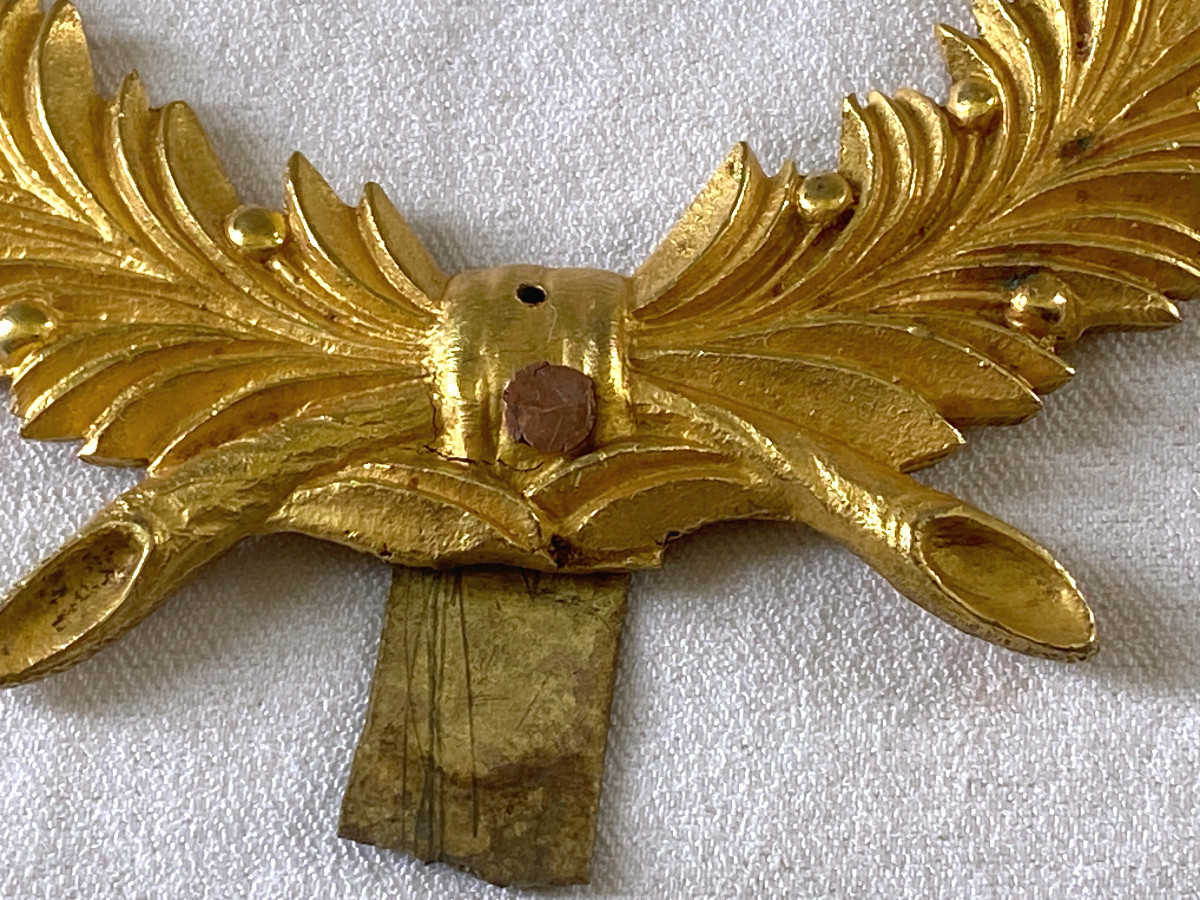 Quatre Couronnes Empire En Bronze Doré-photo-1