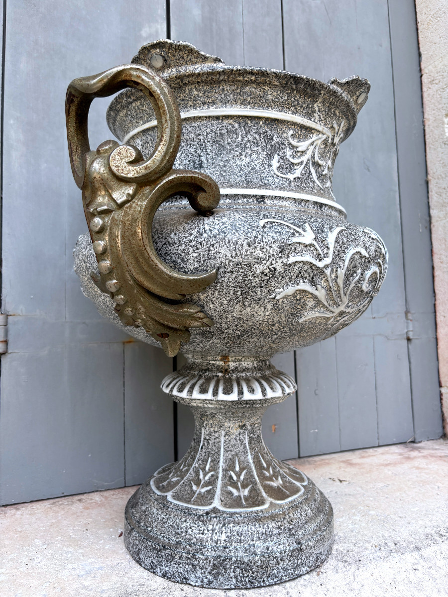 Vase en Fonte Emaillé-photo-4