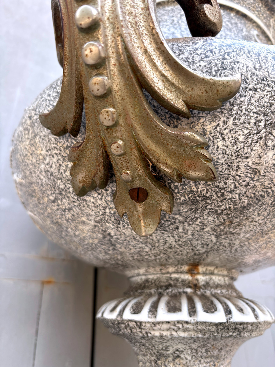 Vase en Fonte Emaillé-photo-2