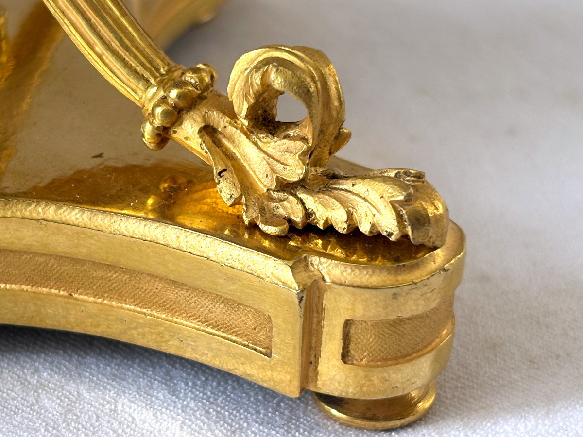Victor Paillard Pair Of Gilt Bronze Candlesticks-photo-1