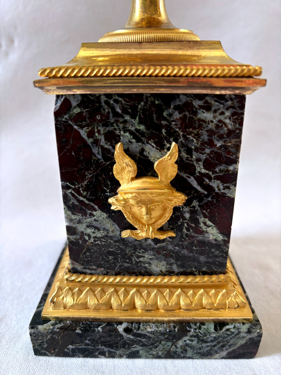 Thomire Paire de Vases en Bronze Doré Epoque Empire-photo-3