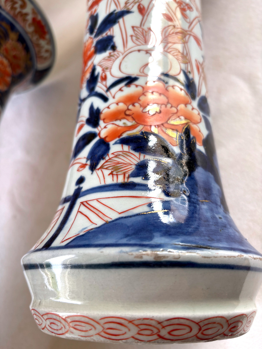 Pair Of Imari Porcelain Vases-photo-5