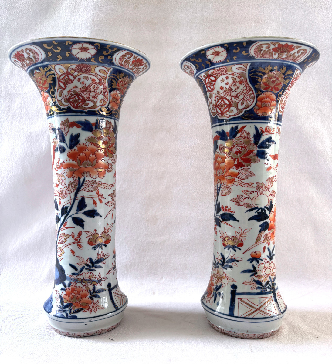 Pair Of Imari Porcelain Vases