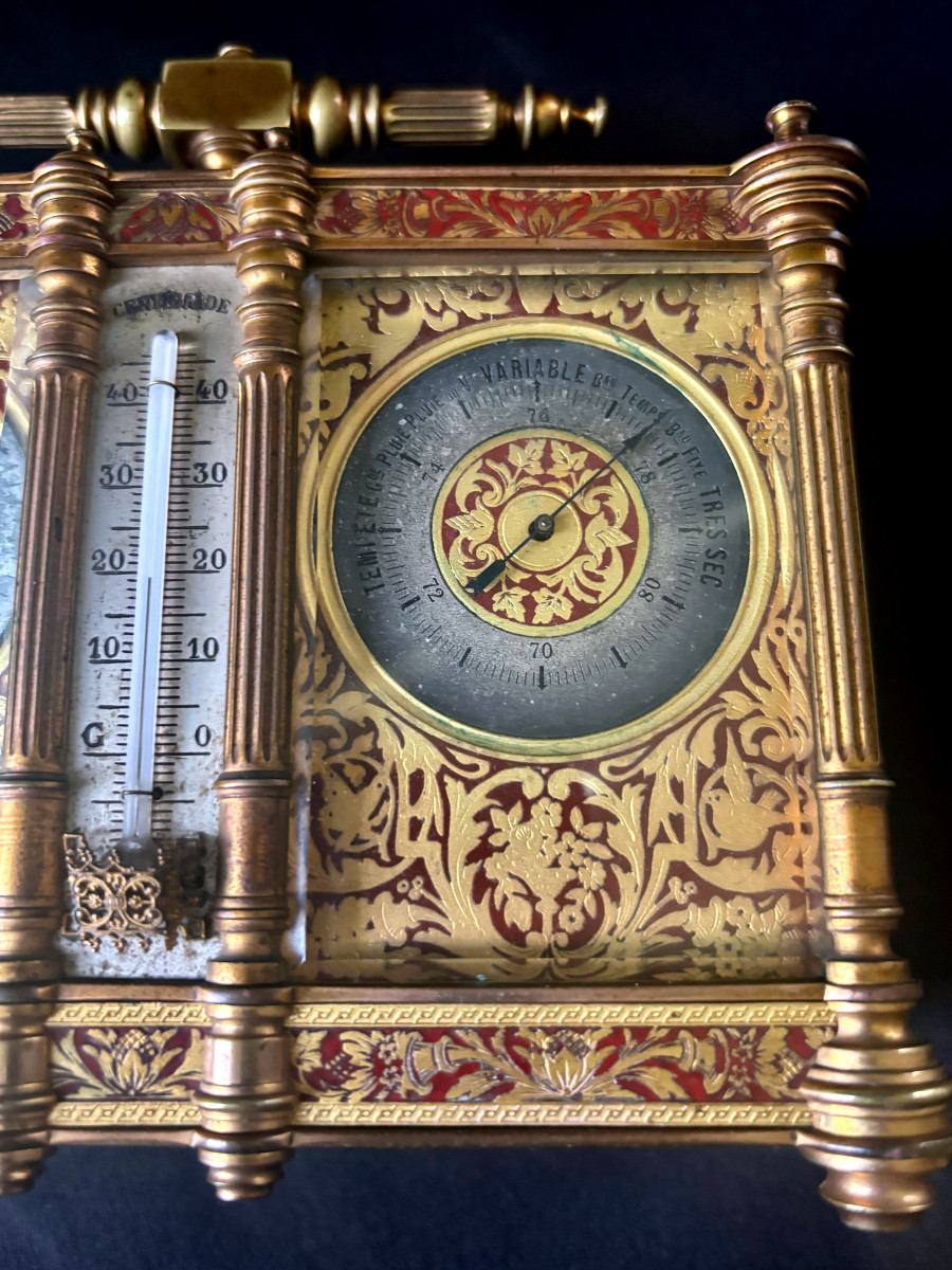 Pendulette et baromètre de bureau-photo-1