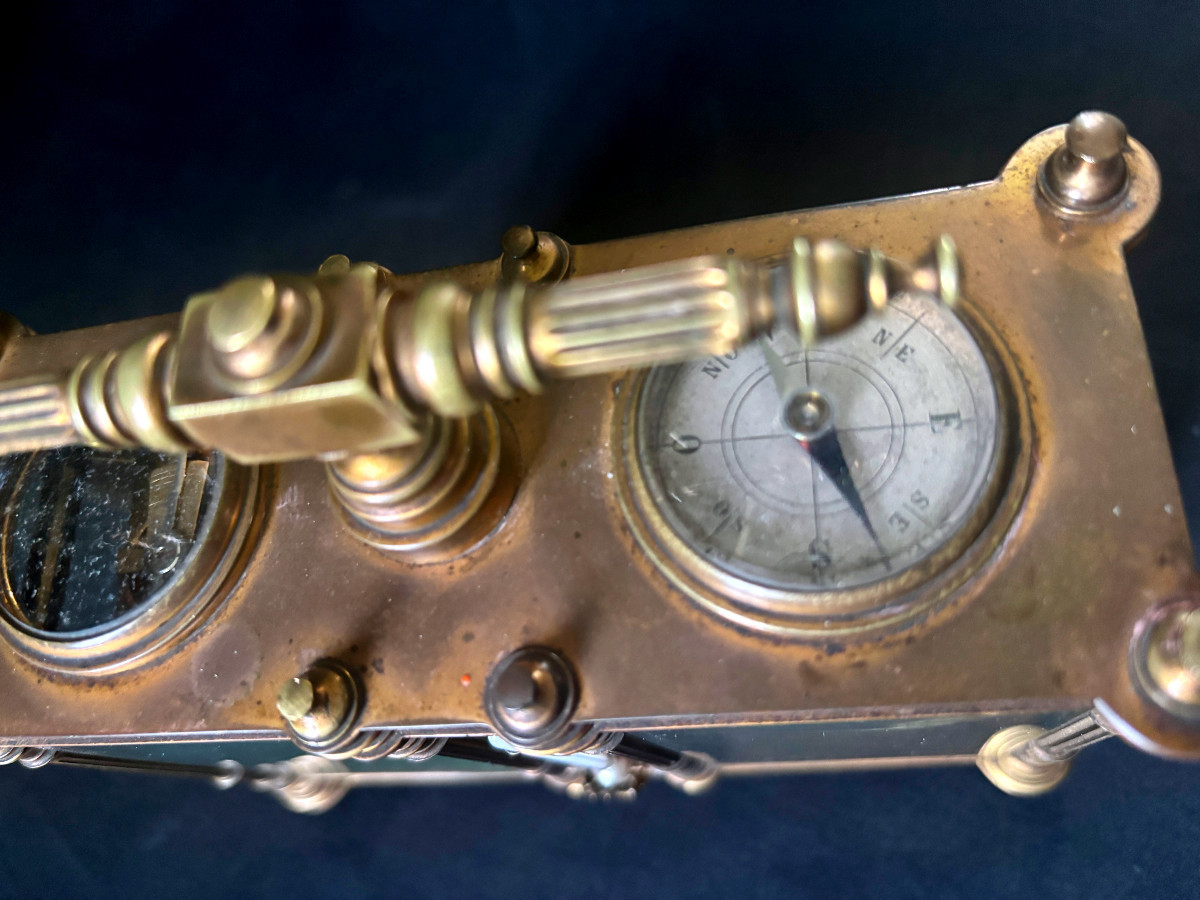 Pendulette et baromètre de bureau-photo-2